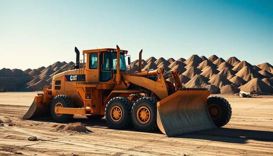 Bulldozer on construction site supported by Contech Funding.