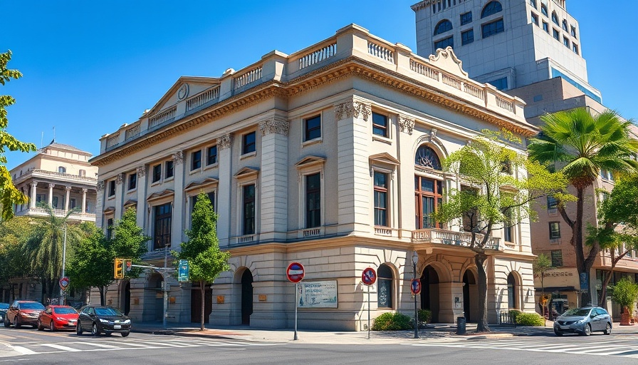 Historic Fort Worth downtown library building exterior during reopening.