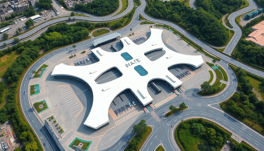 Aerial view of a transportation hub showcasing Northwest Transportation Connectivity.