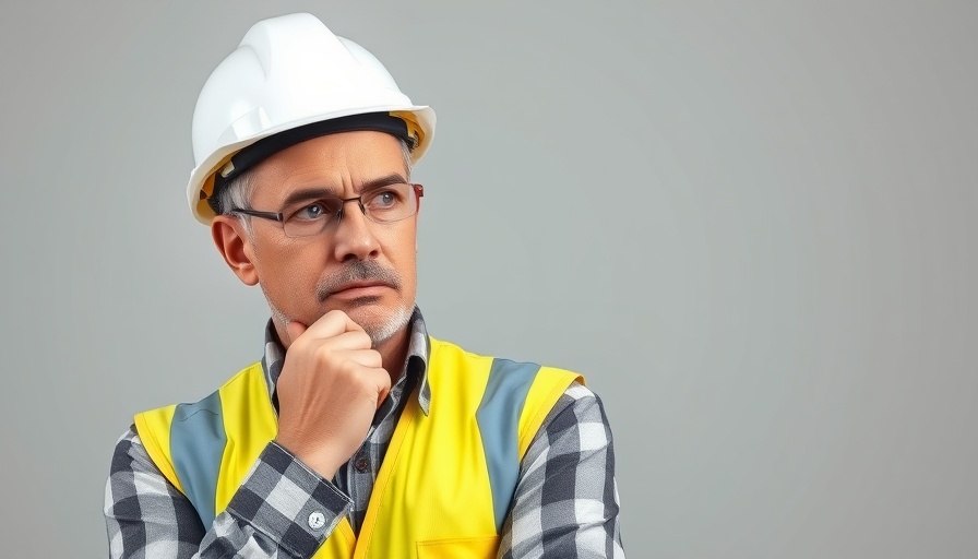 Construction worker pondering latest Australia OHS laws update.