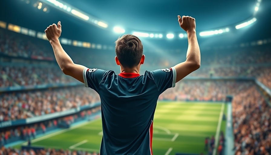 Soccer player celebrating in a vibrant stadium, Newcastle United Nick Woltemade Transfer