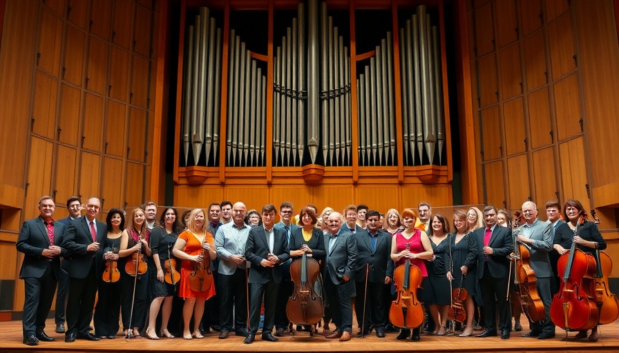 Spectrum Chamber Music Society Fort Worth ensemble on stage with instruments.