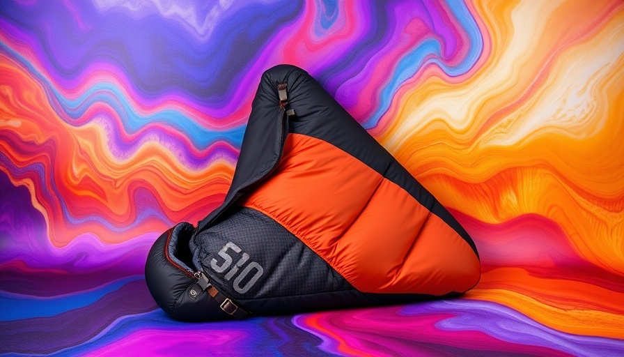 Outdoor gear on colorful background - REI Labor Day Sale 2025.