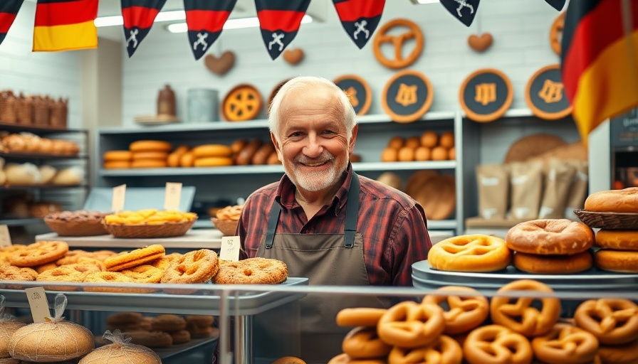German bakery stall at Passport Germany Festival in Dallas.