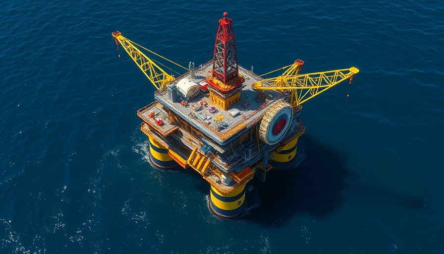 Wood Group acquisition offshore oil platform, vast blue ocean.