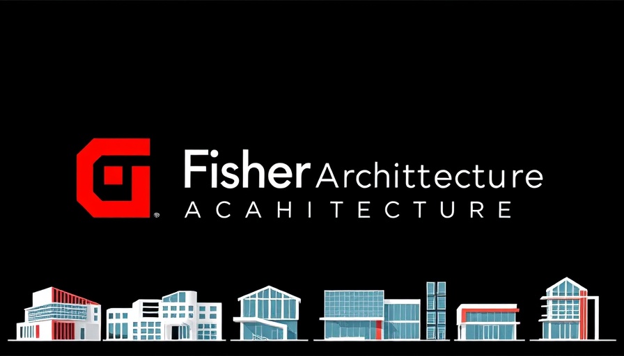 Architectural branding logo and building images in professional design.