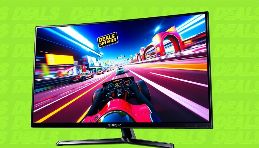 Samsung 4K Gaming Monitor Discount on vibrant display.