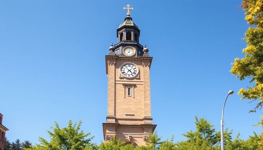 Historic university clock tower symbolizing academic freedom in Texas.