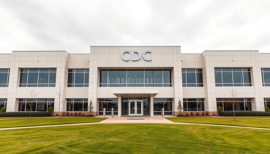 CDC headquarters building entrance, highlighting CDC vaccine recommendations.