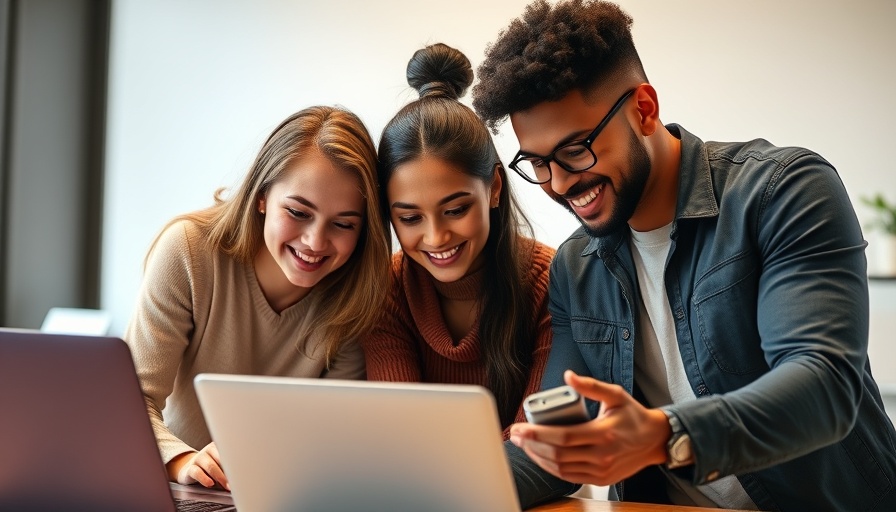 Esthetician branding team collaboration over laptop