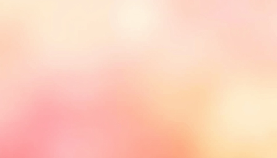 Soft pastel gradient background in pink and orange for beauty services