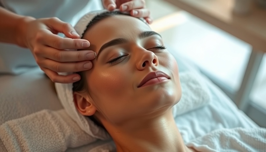 Esthetician treating client in modern spa setting.