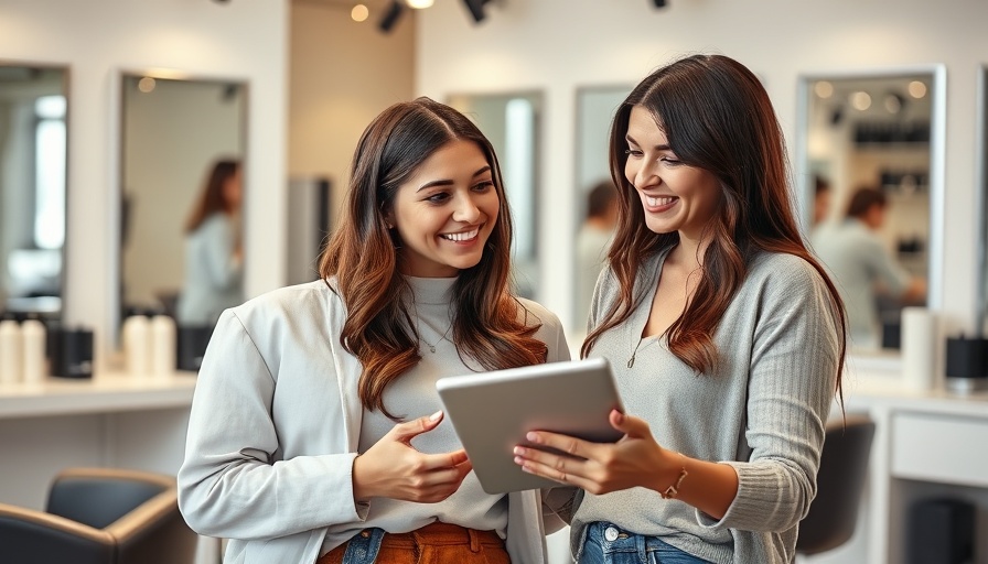 Young women in discussion about unlicensed beauty services in salon.