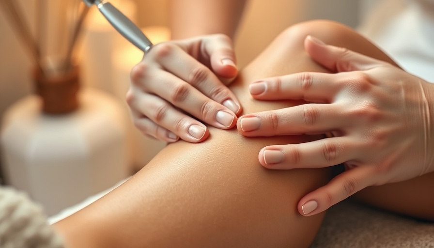 Beauty Services: Smooth leg waxing process in spa environment.