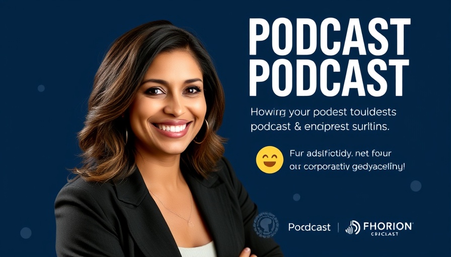 Podcast graphic featuring social media marketing insights and niche targeting.