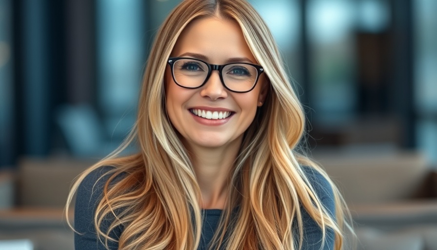 Smiling woman in light jacket, pediatric atopic dermatitis discussion.