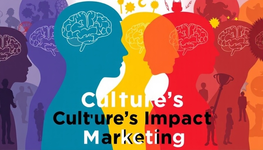 Cultural marketing impact graphic with colorful human silhouettes.