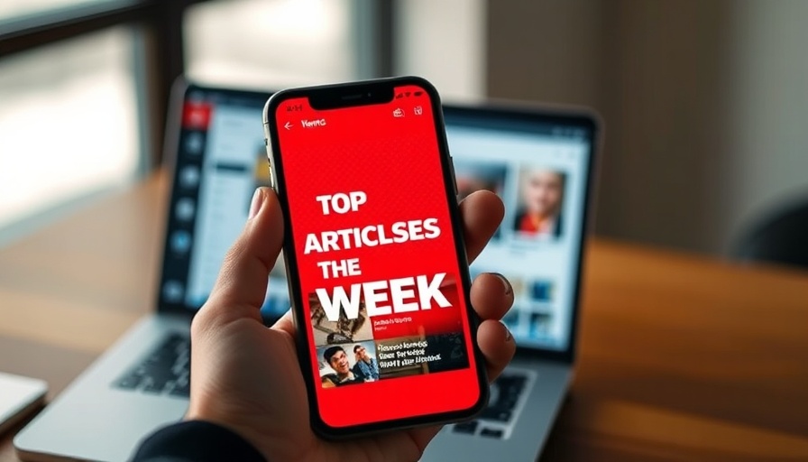Dermatology Innovations news articles on smartphone.
