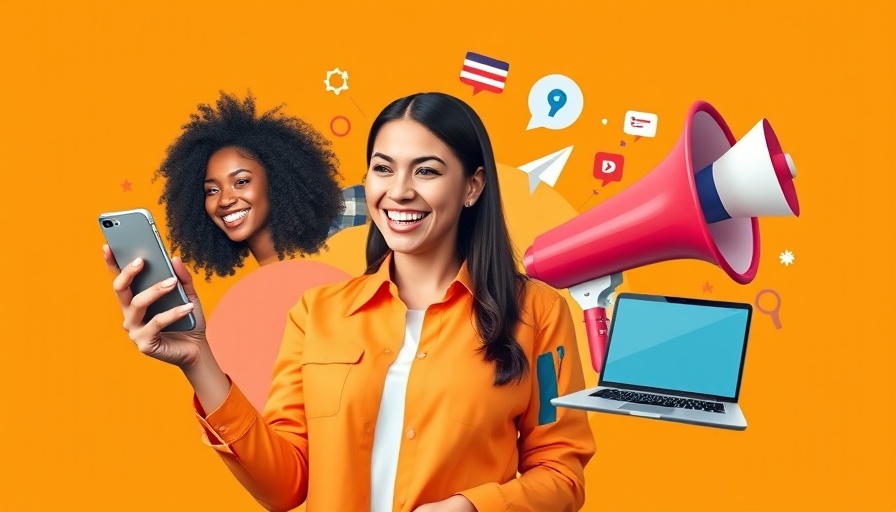 Digital marketing strategies collage with vibrant elements