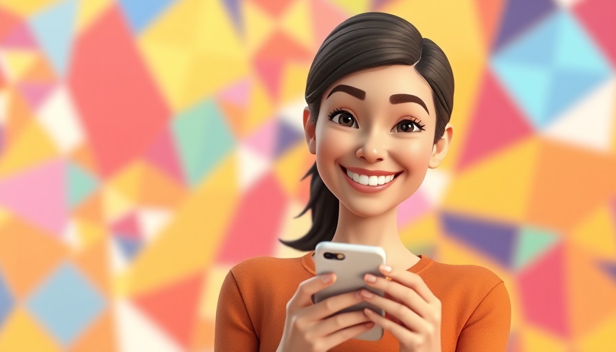 Confident woman using smartphone to boost social media posts.