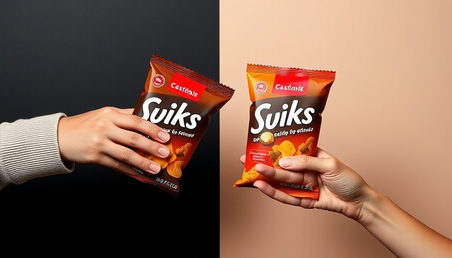 Trendy snack packaging showcasing CPG design trends for aesthetic professionals.