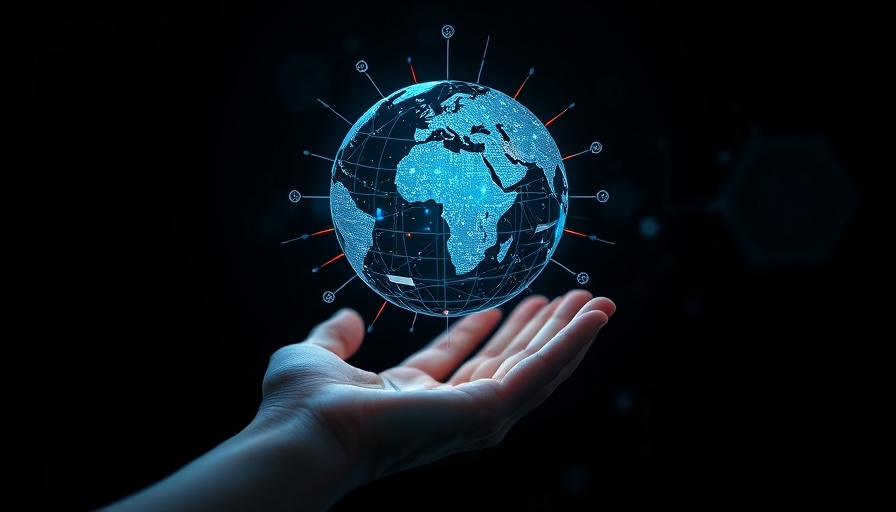 AI-themed globe in hand symbolizing Future of Marketing Analytics in the AI Age.