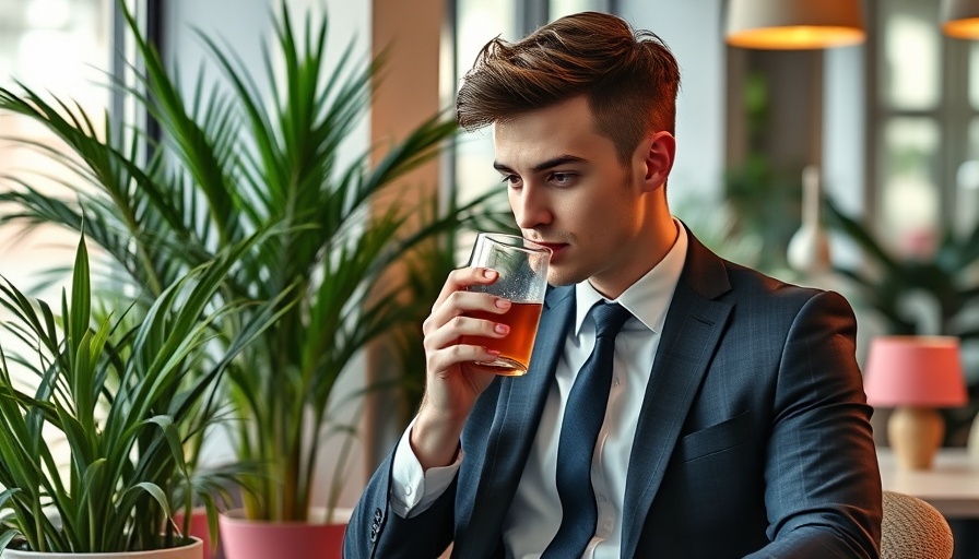 Young professional using phone on Threads social media platform