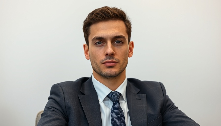 Young man in a suit discussing Steve Jobs leadership lessons.