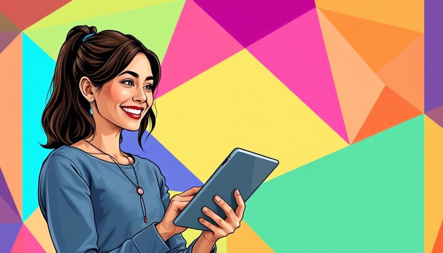 Young woman with tablet discussing Video Marketing Statistics for 2025.