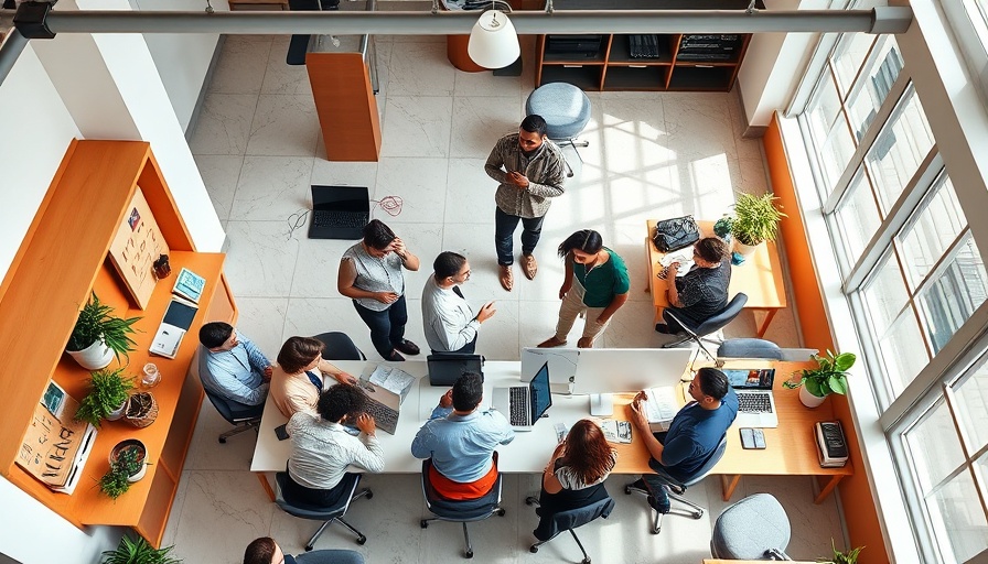 Modern office with a diverse team driving employee productivity and engagement.