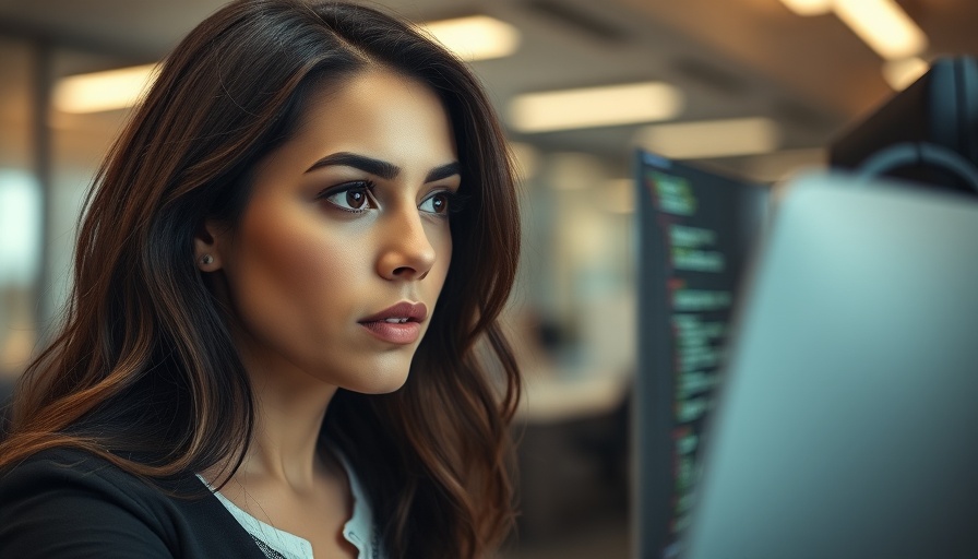 Woman analyzing data for structured data strategy for veterinary clinics.