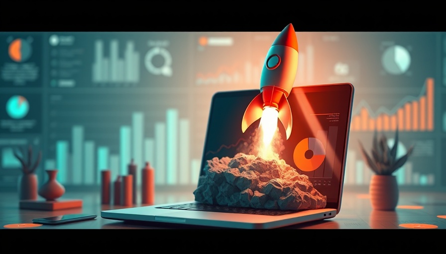 Futuristic illustration of growth for high-converting landing pages.