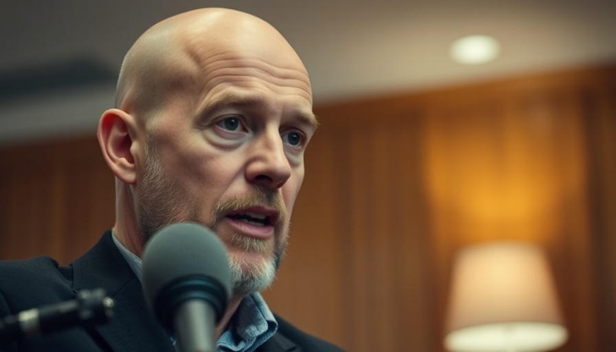 Bald man speaking into microphone, related to medspa growth discussion.