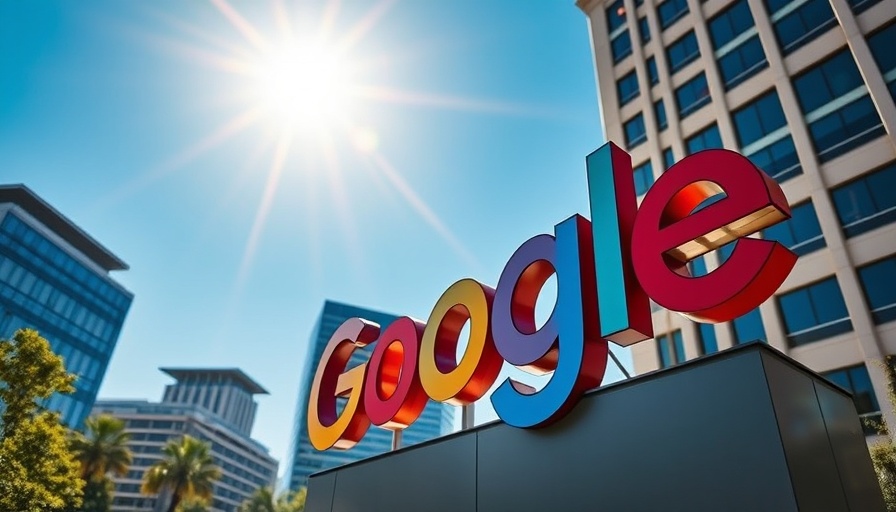 Vibrant Google sign highlighting corporate vibe coding theme.