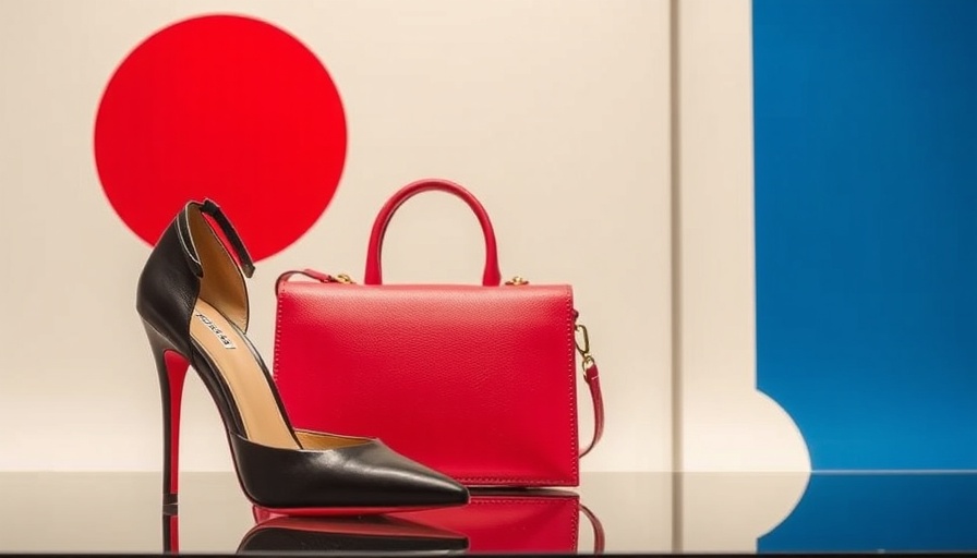 Luxury Brand Marketing Strategies: Chic handbag and heel display.
