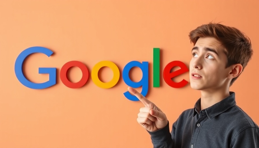 Curious man points at Google logo; SEO myth discussion.