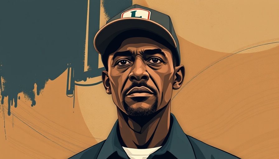 Conceptual design featuring a man with a cap, Scale AI investigation theme.