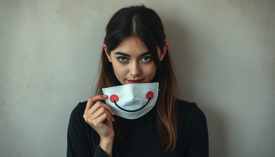 Human Behavior Impacts Your Marketing Strategy: Woman with a smiling mask.