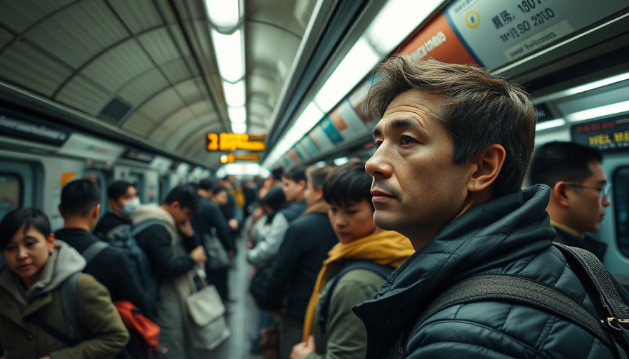 Commuters in a subway station waiting, depicting subway safety strategies.