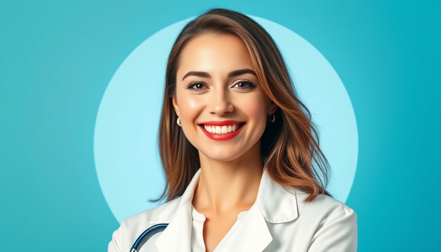 Video interview on treating skin conditions with food in blue background.
