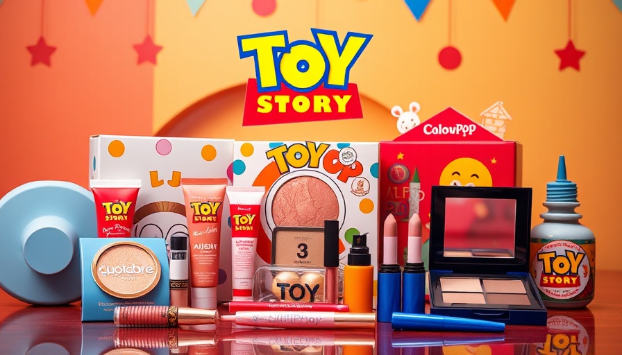 ColourPop Toy Story Collection with vibrant packaging.