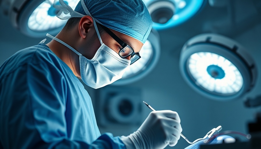 Surgeon in operating room performing surgery, representing Tom Fogarty Prize for Medtech Innovation.