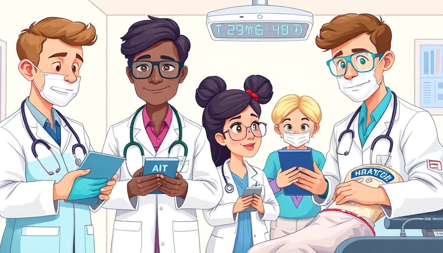 Illustration of Google AI health overviews in medical settings.