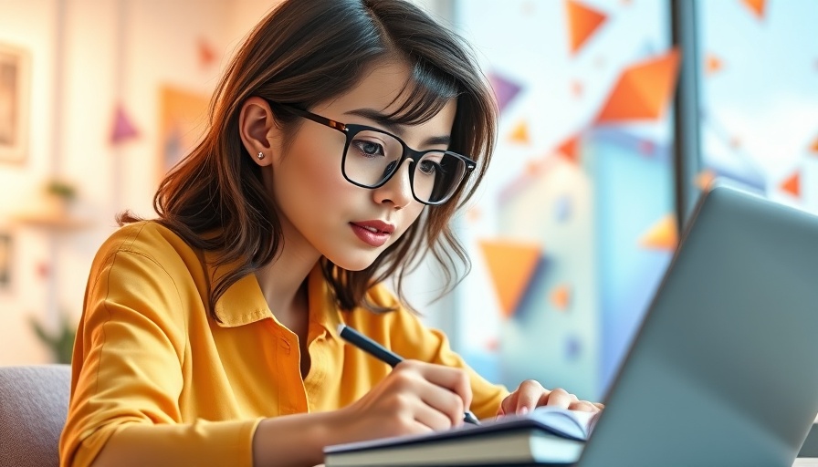 Woman studying online for social media marketing courses for veterinarians.