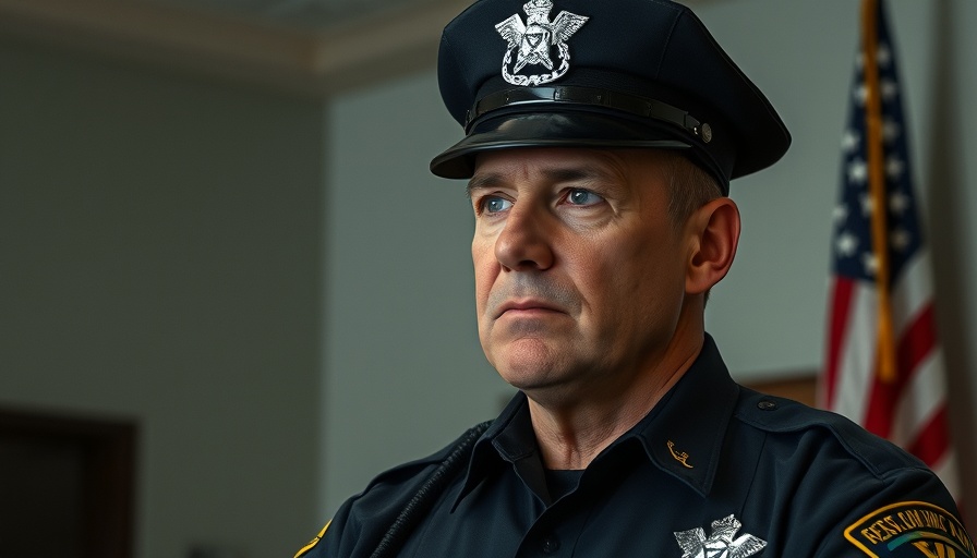 Police officer discussing soft-on-crime legislation impact on police safety.