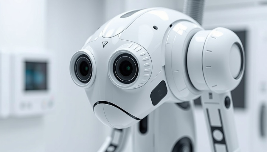 Futuristic medical device with sleek white design and controls.