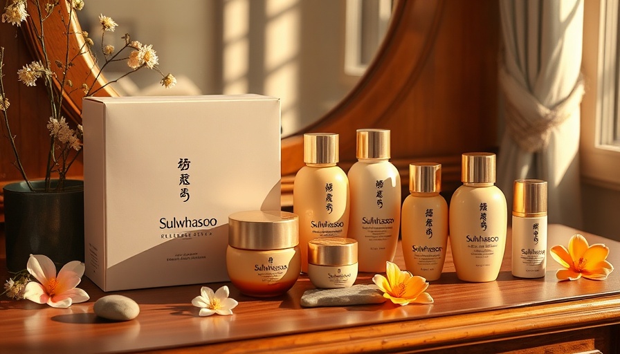 Luxurious Sulwhasoo Concentrated Ginseng collection displayed elegantly.