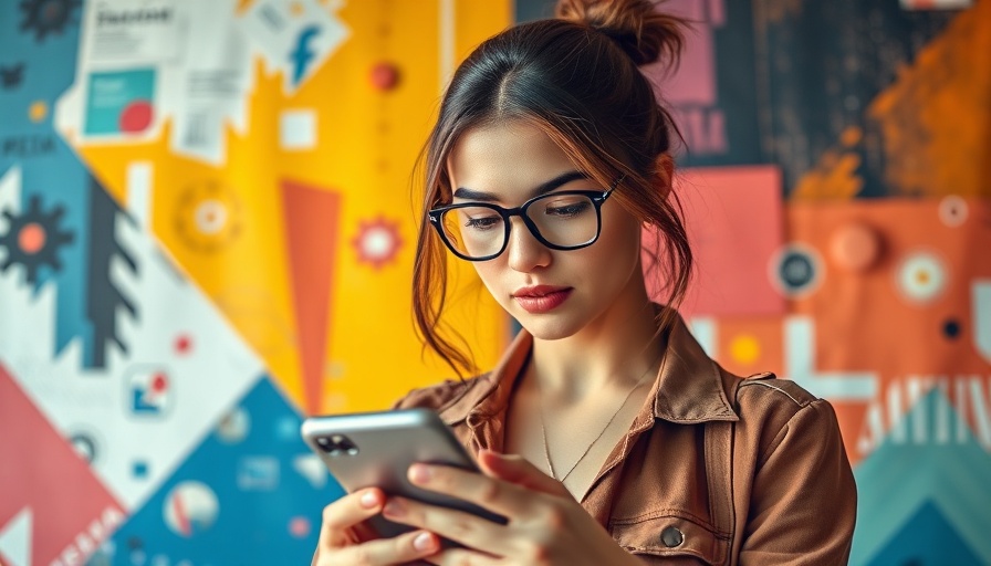 MedSpa Social Media Strategy 2025 concept with woman on smartphone.