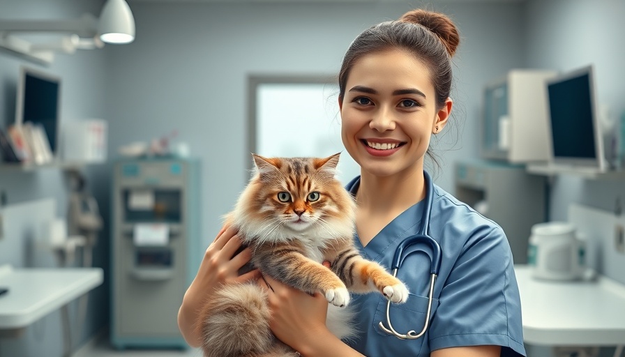 Navigating veterinary school podcast featuring veterinary student holding a cat.