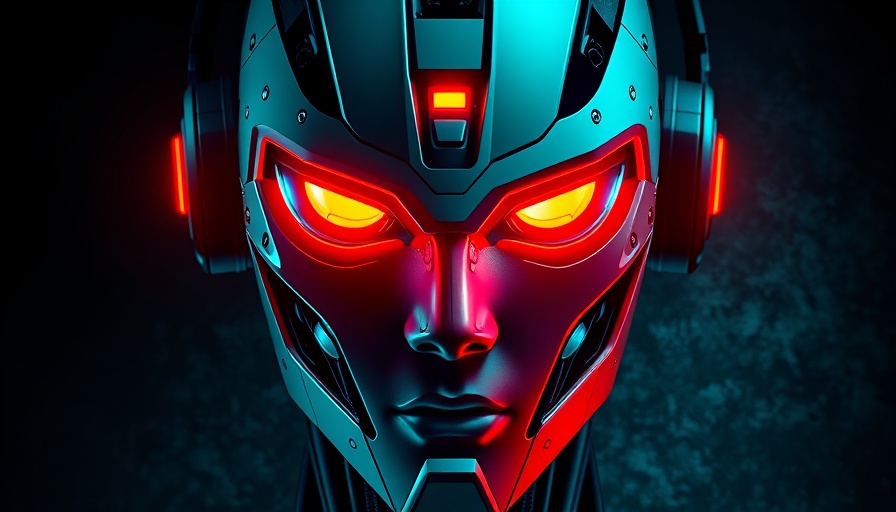 Abstract robot illustration symbolizing AI crawlers impact on website performance.